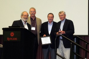 Robert Bzik, Somerset County Planning Director, Receiving Sustainable Raritan Leadership Award