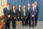 Left to righ: Joe Reilly, Jessica Lau, Yuemeng Zhang, Professor Stuart Shapiro, Assistant Secretary of Labor David Michaels, Mat Zacharski, and Scott Bruckner.