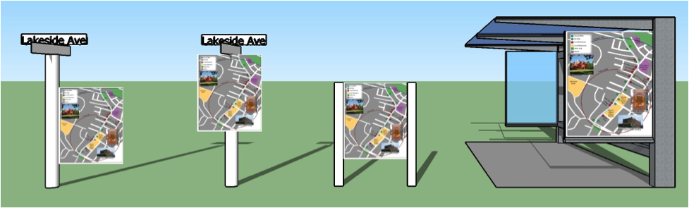 Proposed wayfinder signage
