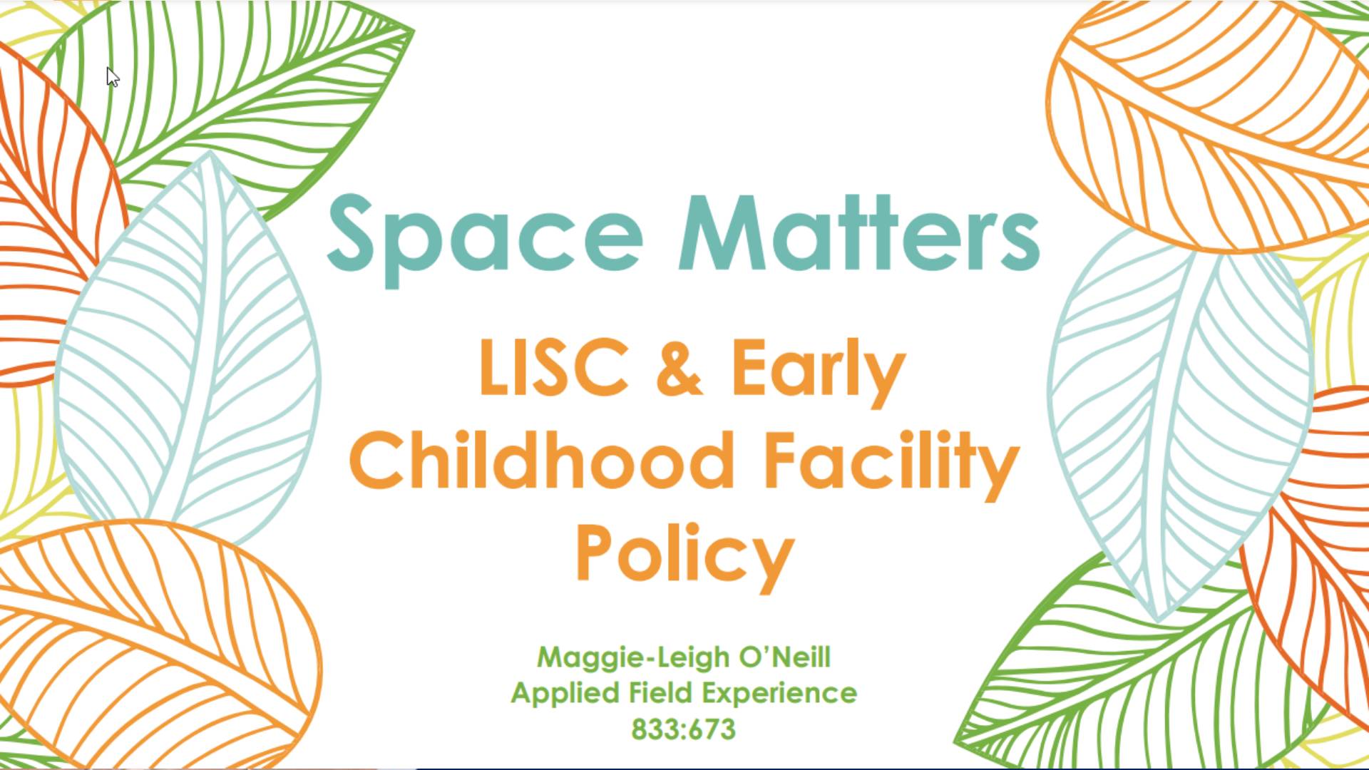 Space Matters: LISC & Early Childhood Facility Policy
