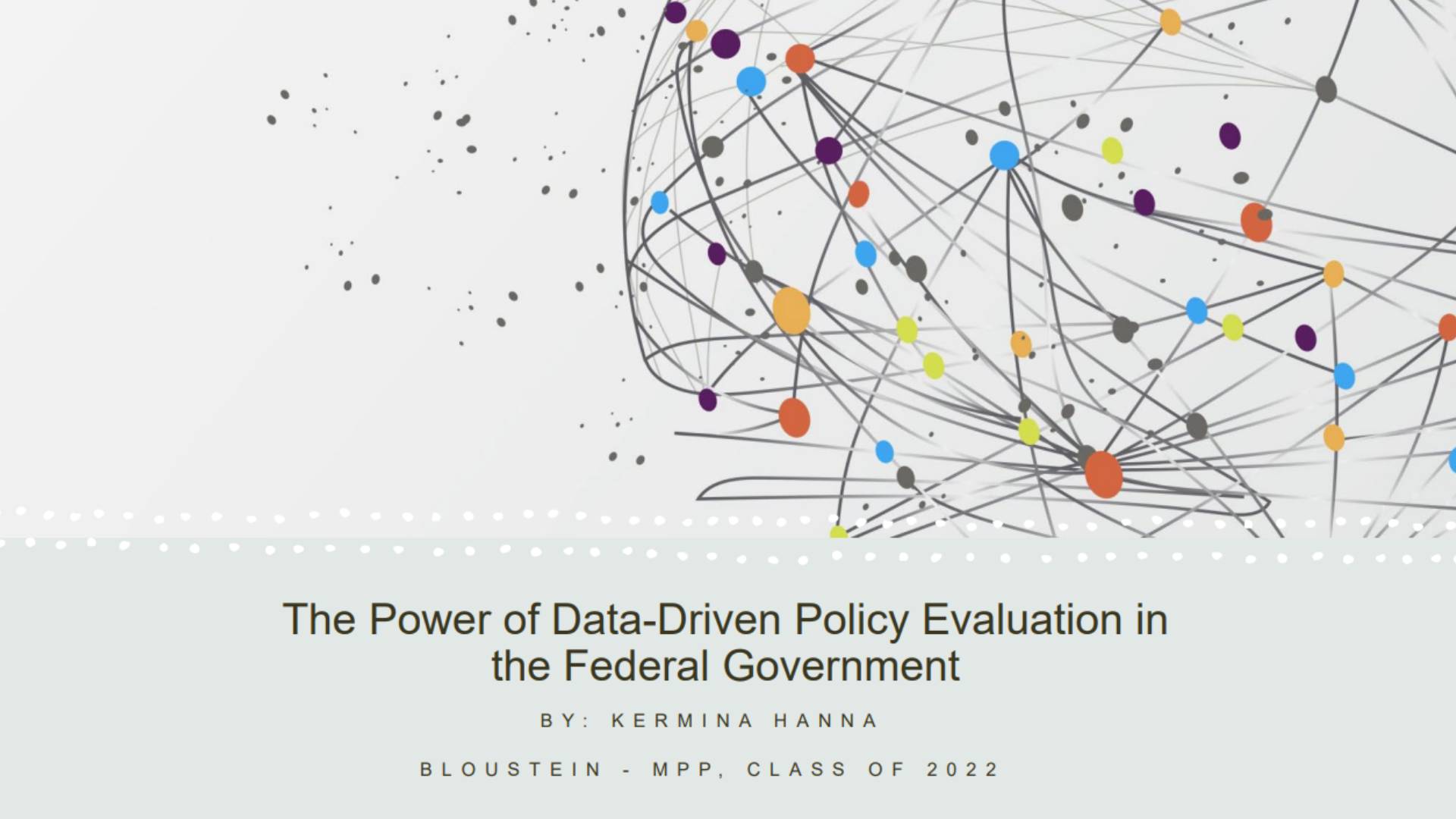 The Power of Data-Driven Policy Evaluation in Federal Government