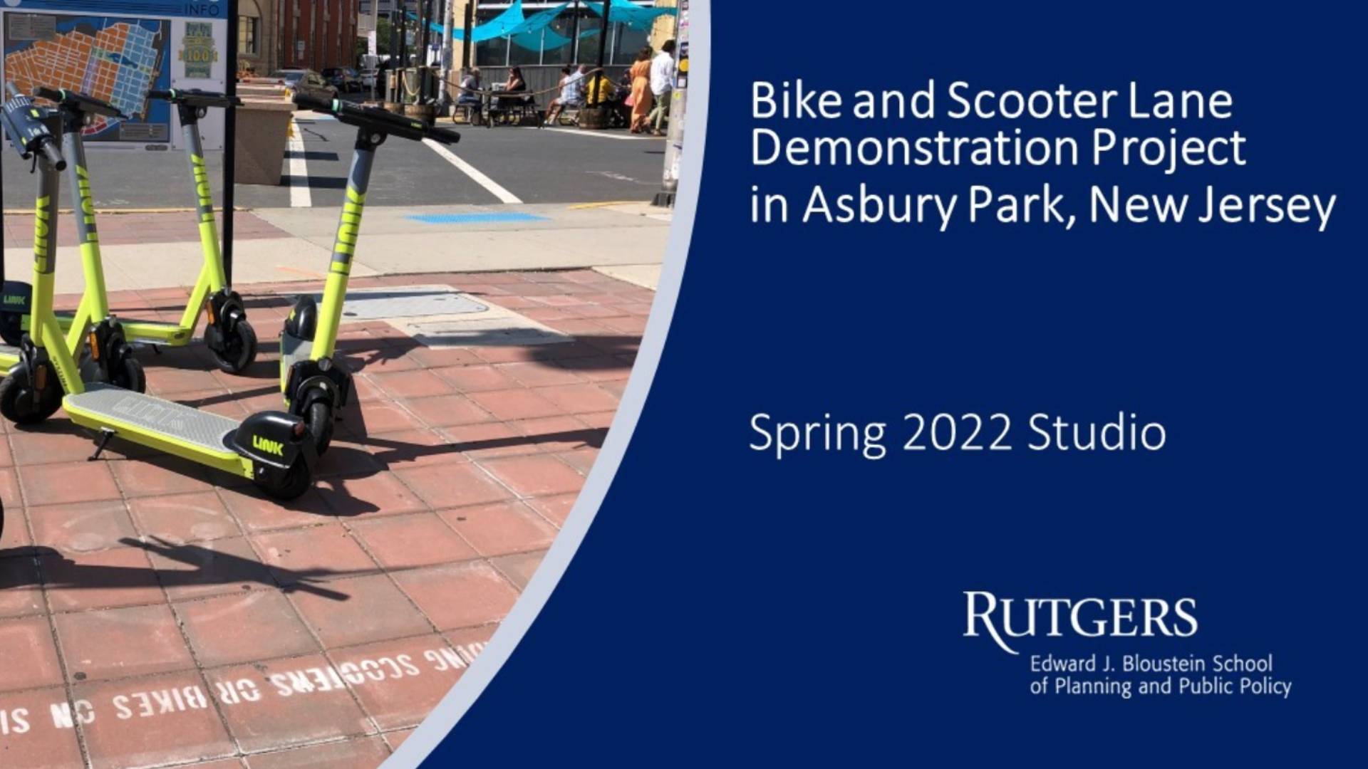 Bike and Scooter Lane Demonstration Project in Asbury Park, NJ Bike and Scooter Lane Demonstration Project in Asbury Park, NJ