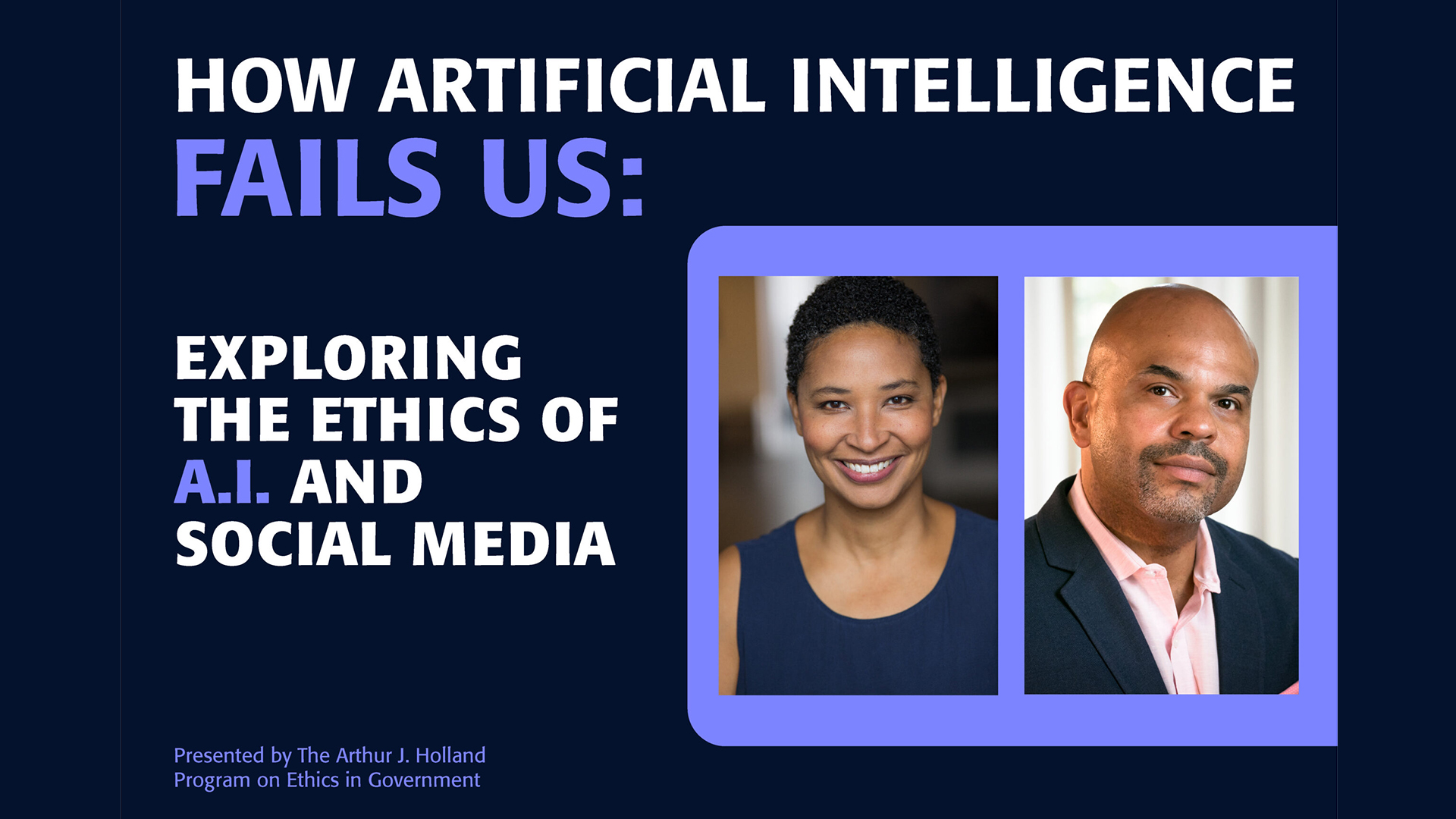 Eagleton Holland Lecture 2023: How Artificial Intelligence Fails Us Eagleton Holland Lecture 2023: How Artificial Intelligence Fails Us