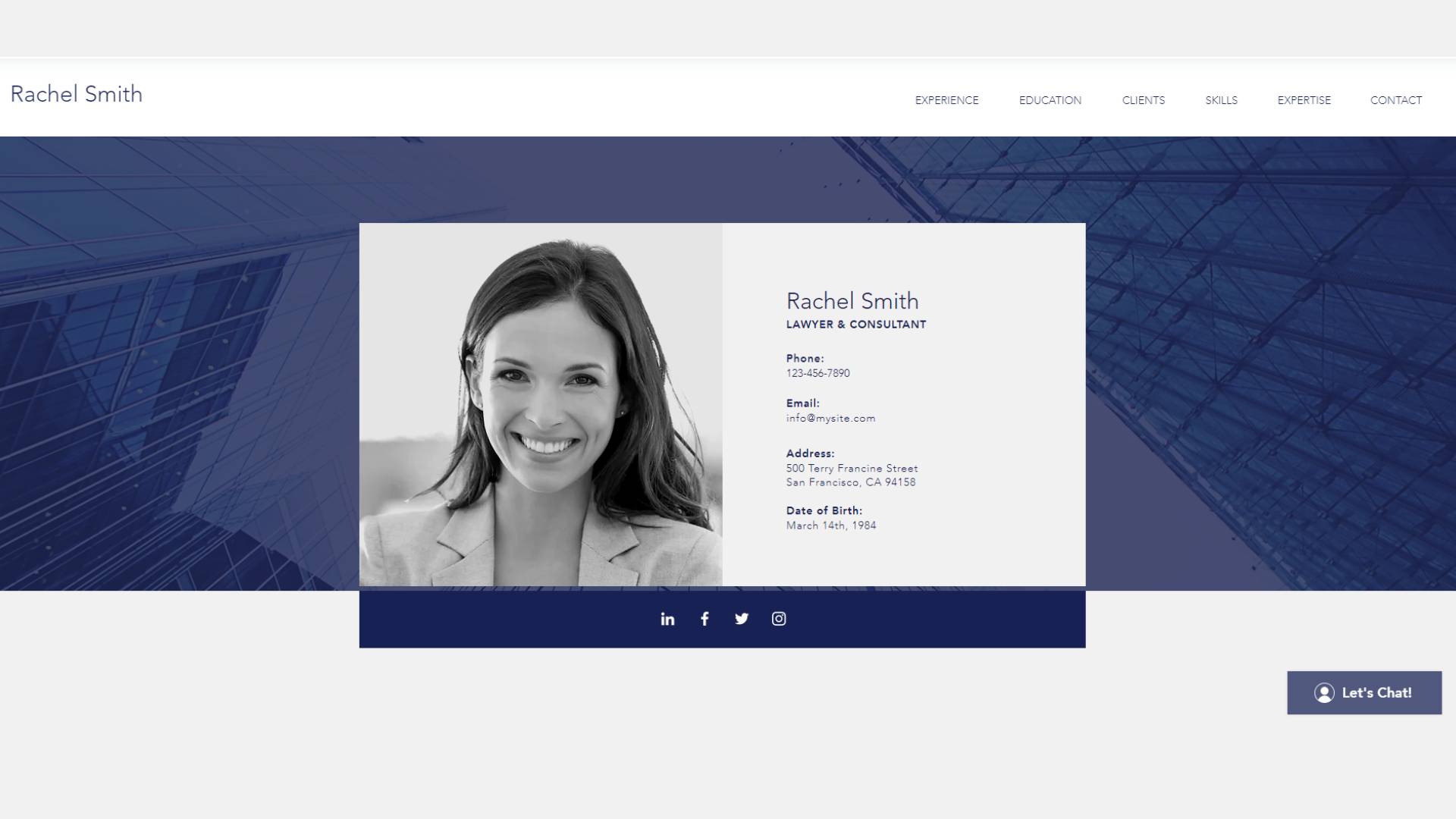 Wix Example Wix Example of an e-Portfolio