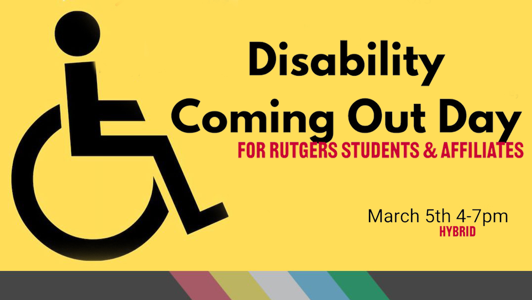 DCOD Print Flier Rutgers Disability Coming Out Day