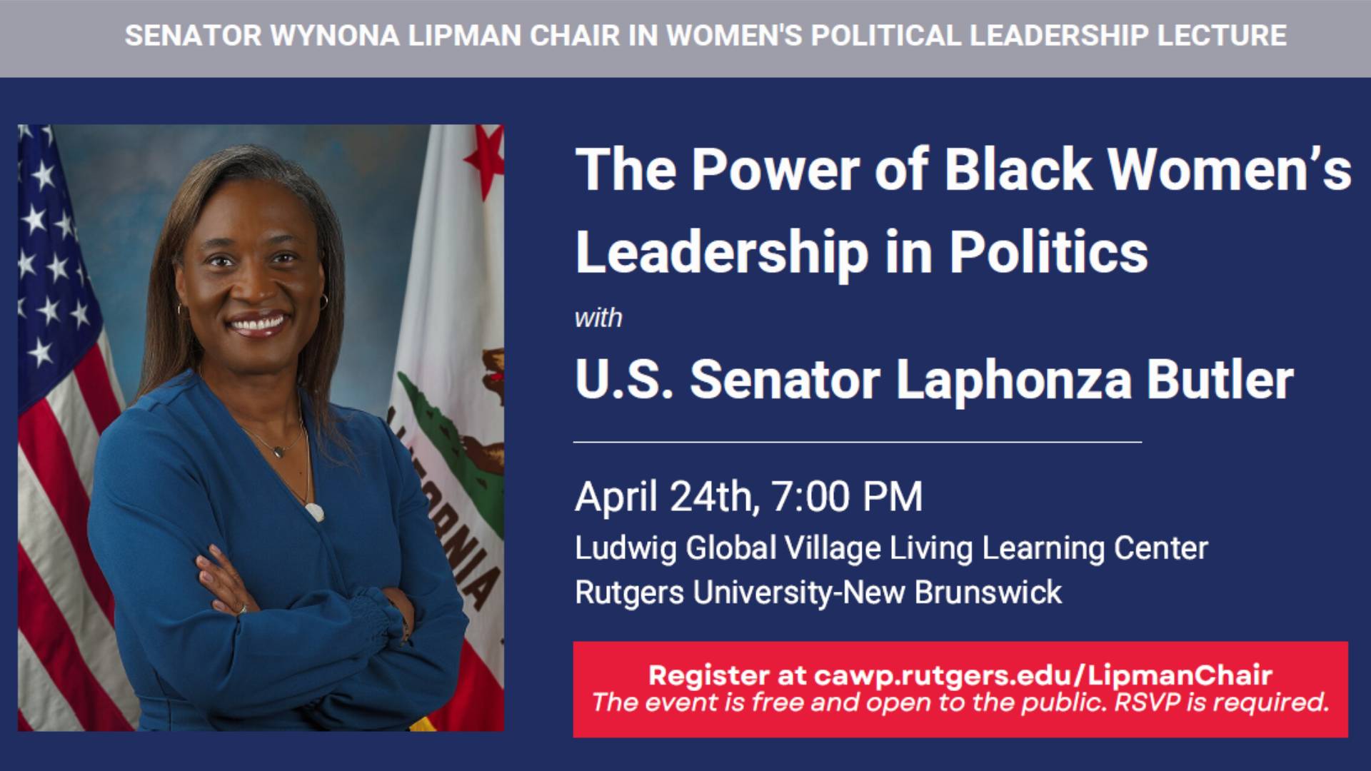 CAWPLecture CAWP Lecture Senator Laphonza Butler