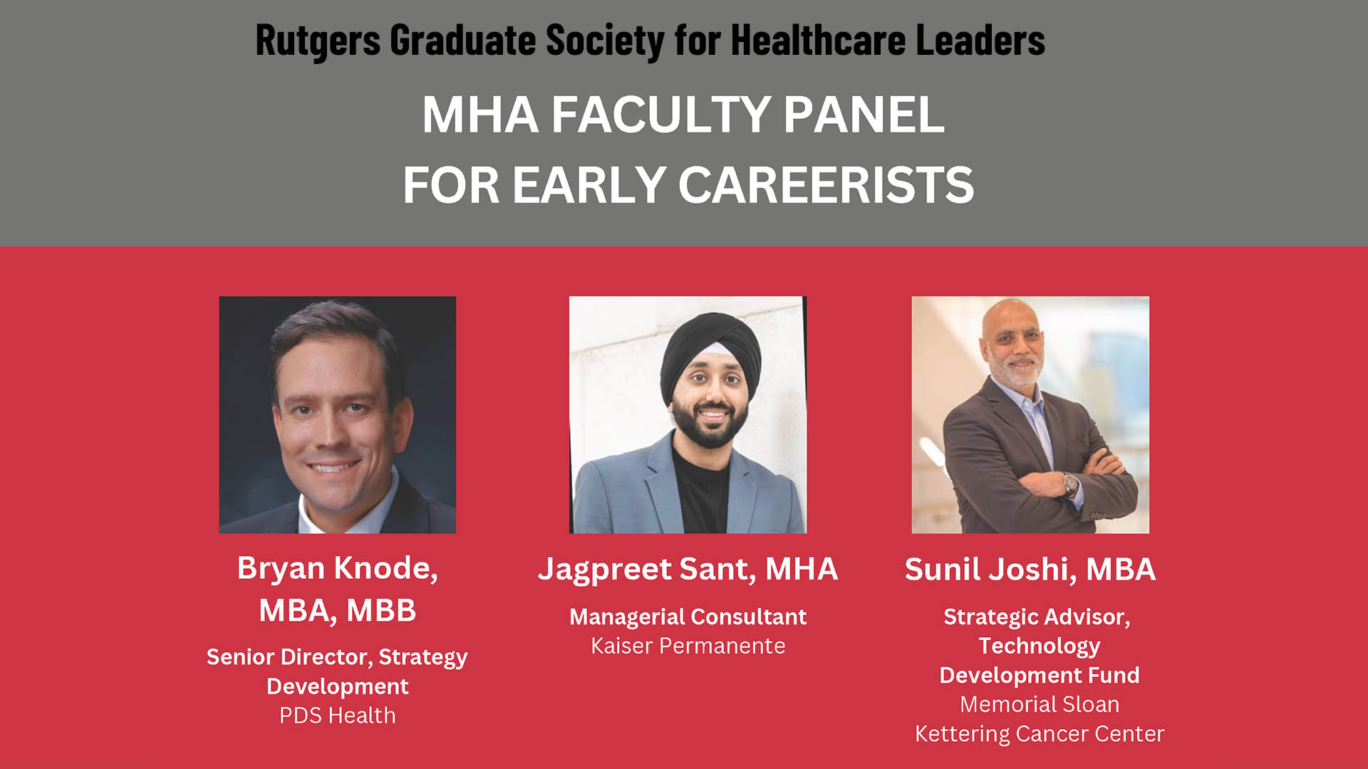 rutgers-gshl-mha-faculty-career-panel Rutgers Graduate Society for Healthcare Leaders MHA Faculty Career Panel