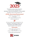 2025 Bloustein Graduation Convocation invitation