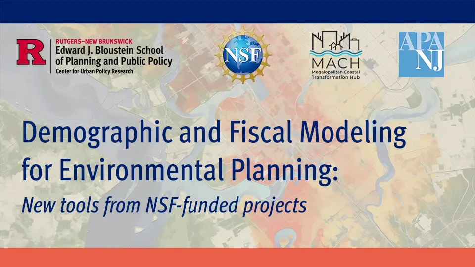 Demographic Fiscal Modeling event header small Demographic and Fiscal Modeling for Environmental Planning event header