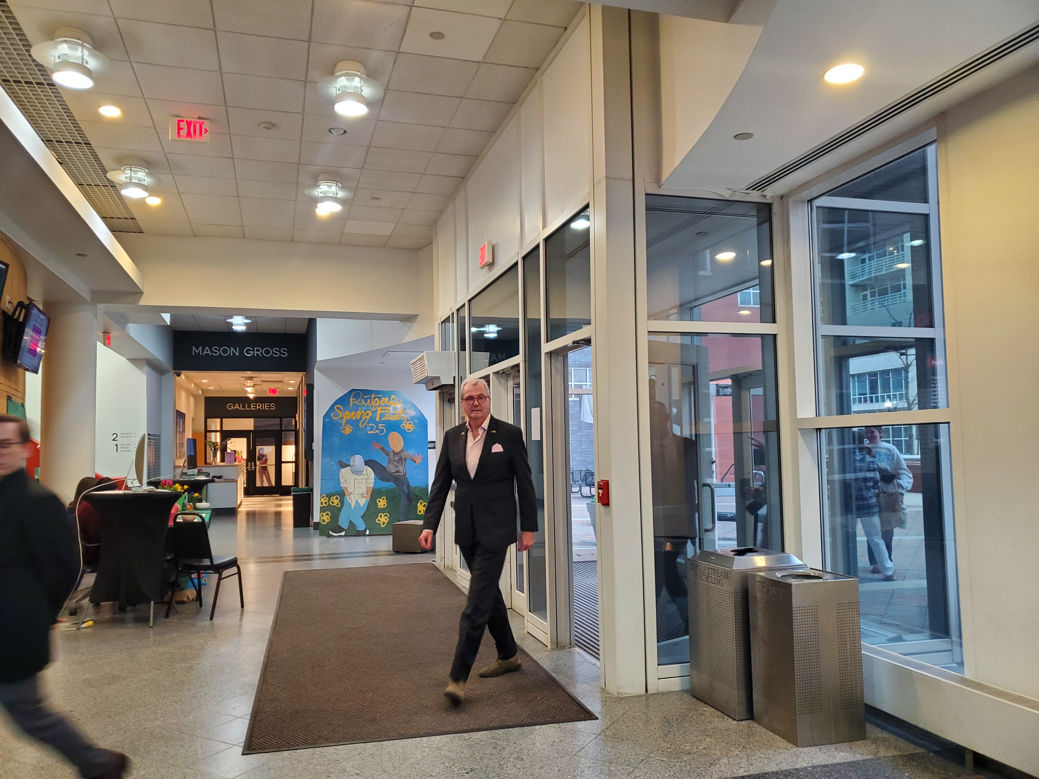 Murphy arriving at Bloustein 4 3 25